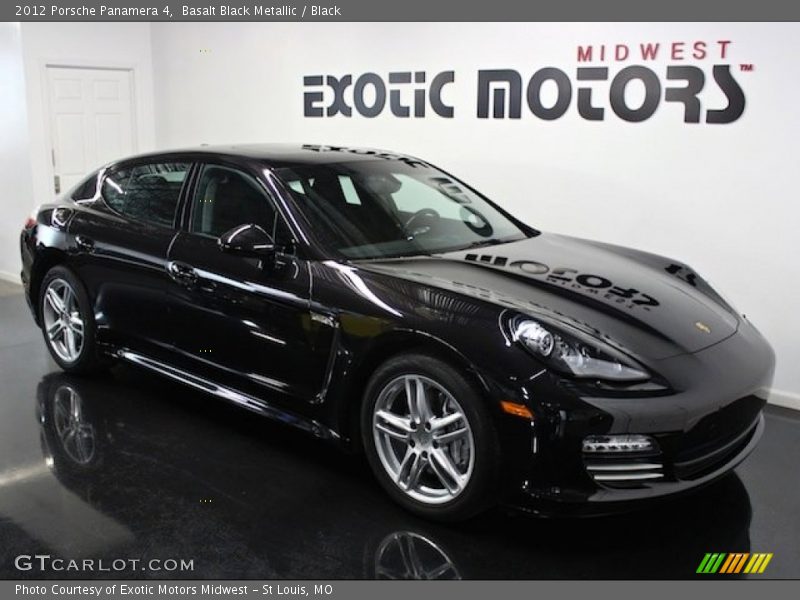 Basalt Black Metallic / Black 2012 Porsche Panamera 4