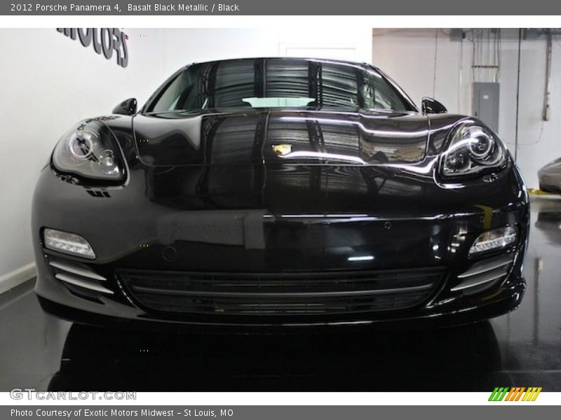 Basalt Black Metallic / Black 2012 Porsche Panamera 4