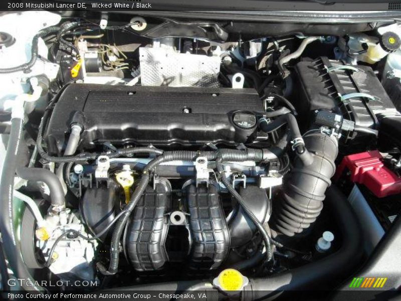Wicked White / Black 2008 Mitsubishi Lancer DE