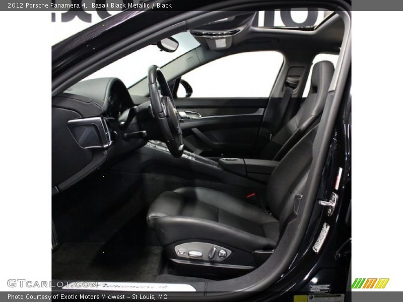 Basalt Black Metallic / Black 2012 Porsche Panamera 4