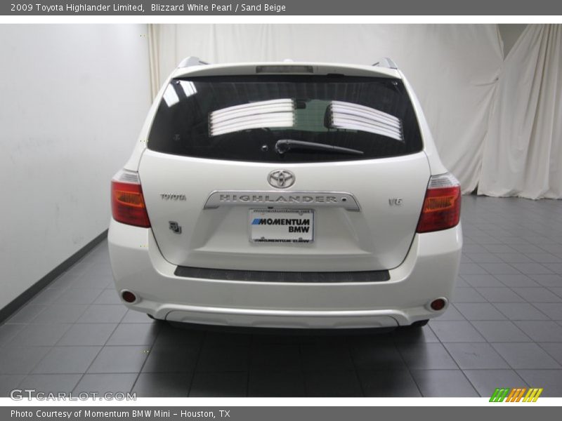 Blizzard White Pearl / Sand Beige 2009 Toyota Highlander Limited