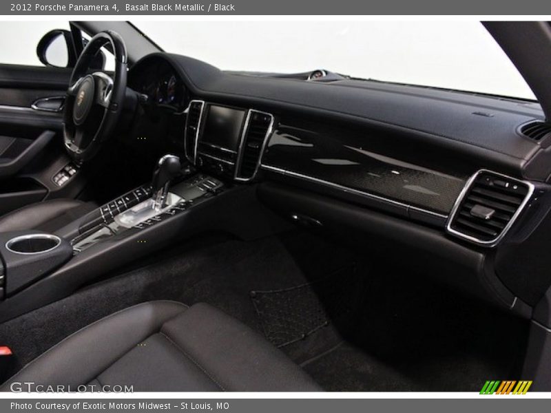 Basalt Black Metallic / Black 2012 Porsche Panamera 4