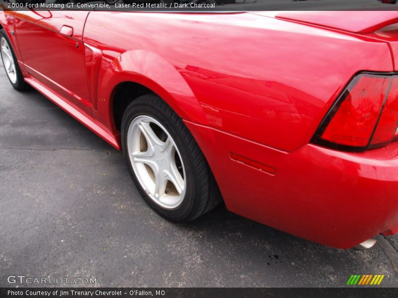 Laser Red Metallic / Dark Charcoal 2000 Ford Mustang GT Convertible