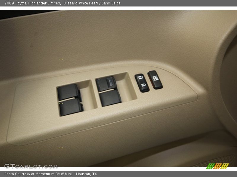 Blizzard White Pearl / Sand Beige 2009 Toyota Highlander Limited
