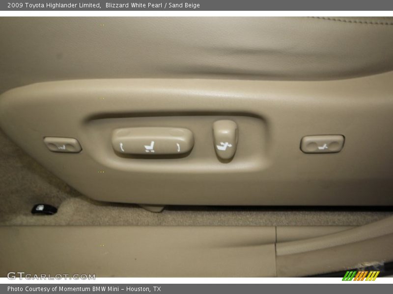 Blizzard White Pearl / Sand Beige 2009 Toyota Highlander Limited