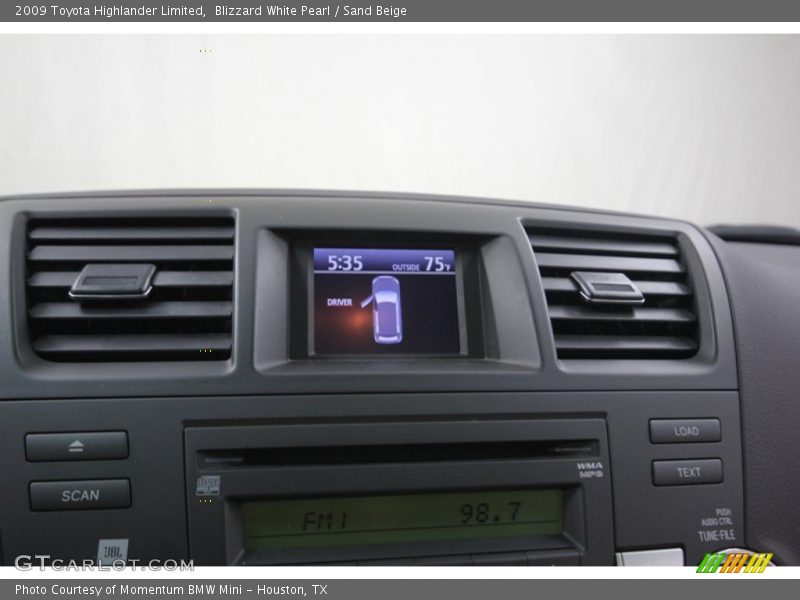 Blizzard White Pearl / Sand Beige 2009 Toyota Highlander Limited