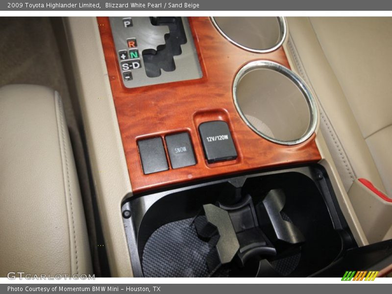 Blizzard White Pearl / Sand Beige 2009 Toyota Highlander Limited
