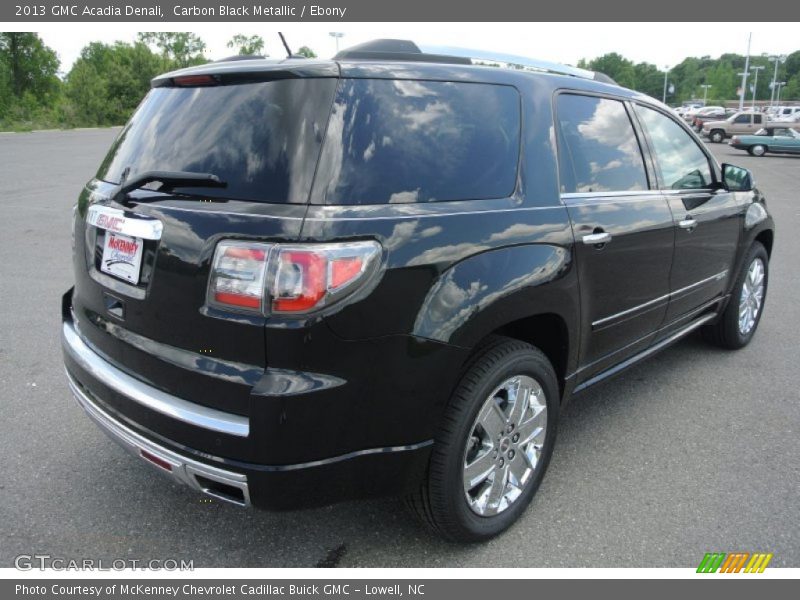 Carbon Black Metallic / Ebony 2013 GMC Acadia Denali
