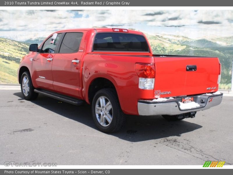 Radiant Red / Graphite Gray 2010 Toyota Tundra Limited CrewMax 4x4