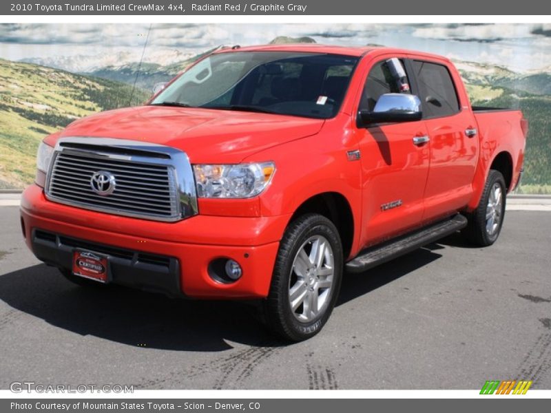 Radiant Red / Graphite Gray 2010 Toyota Tundra Limited CrewMax 4x4