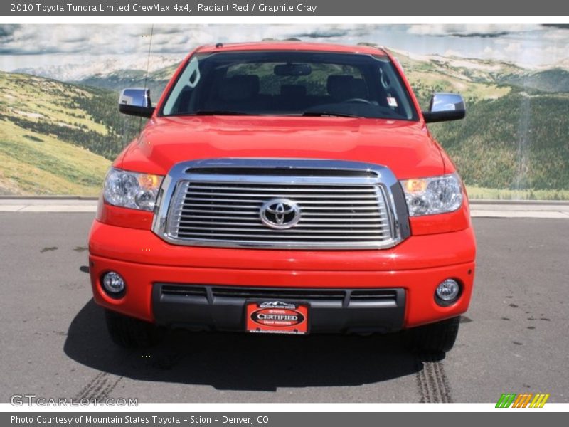 Radiant Red / Graphite Gray 2010 Toyota Tundra Limited CrewMax 4x4