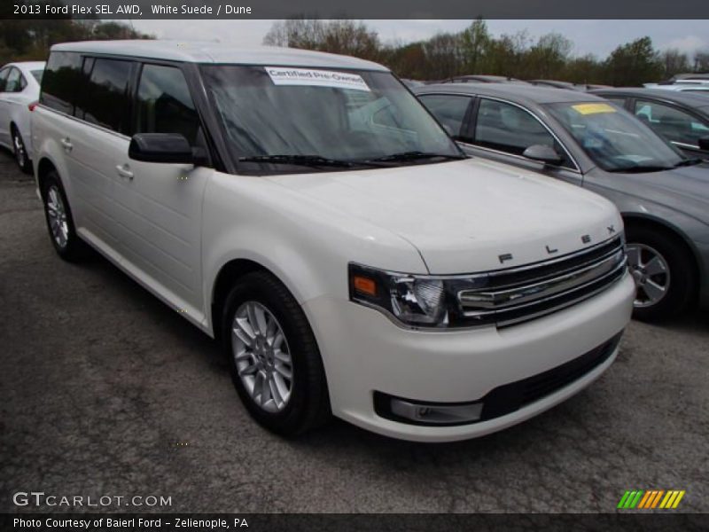 White Suede / Dune 2013 Ford Flex SEL AWD
