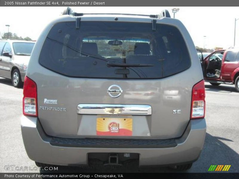 Polished Pewter / Desert 2005 Nissan Pathfinder SE 4x4