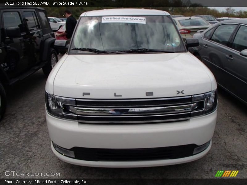 White Suede / Dune 2013 Ford Flex SEL AWD