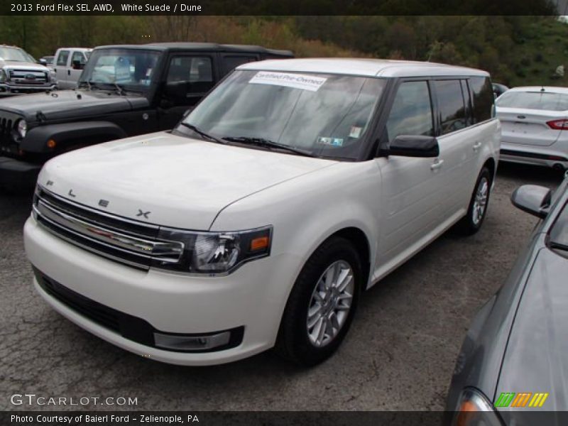 White Suede / Dune 2013 Ford Flex SEL AWD