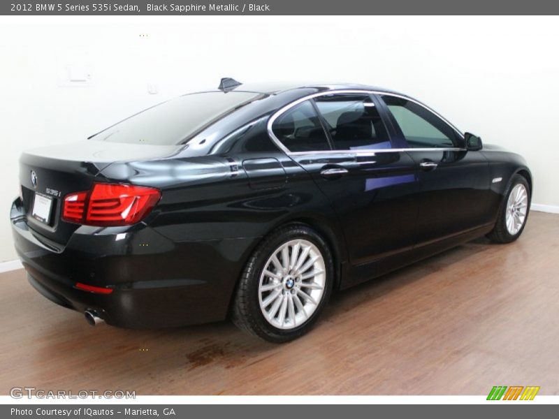 Black Sapphire Metallic / Black 2012 BMW 5 Series 535i Sedan