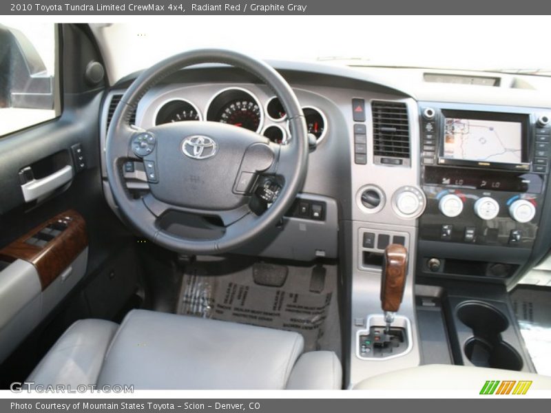 Radiant Red / Graphite Gray 2010 Toyota Tundra Limited CrewMax 4x4