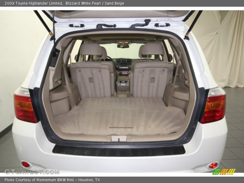 Blizzard White Pearl / Sand Beige 2009 Toyota Highlander Limited