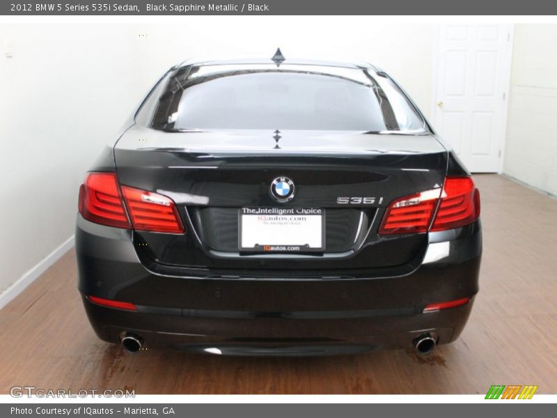 Black Sapphire Metallic / Black 2012 BMW 5 Series 535i Sedan