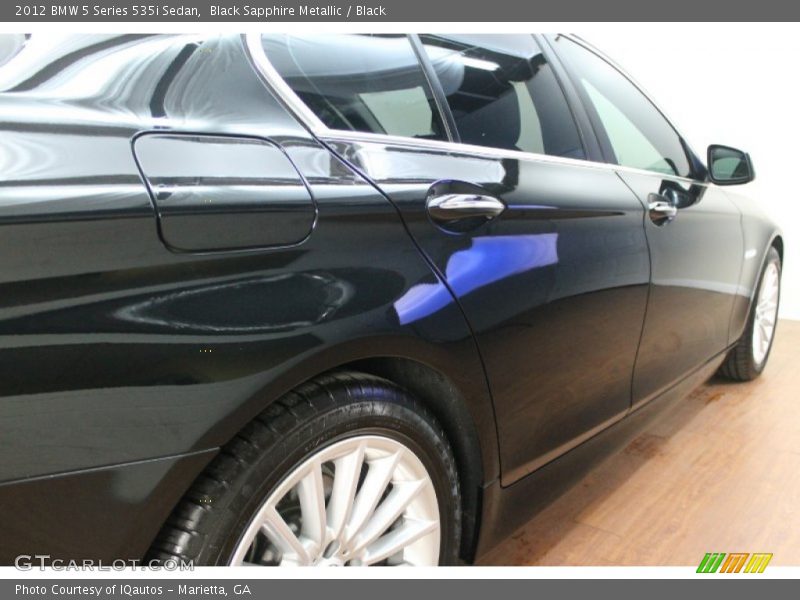 Black Sapphire Metallic / Black 2012 BMW 5 Series 535i Sedan