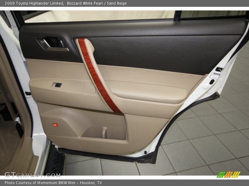 Blizzard White Pearl / Sand Beige 2009 Toyota Highlander Limited