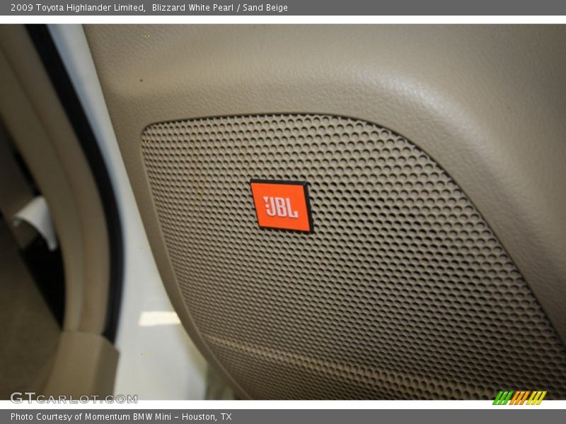 Blizzard White Pearl / Sand Beige 2009 Toyota Highlander Limited