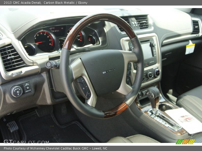 Carbon Black Metallic / Ebony 2013 GMC Acadia Denali