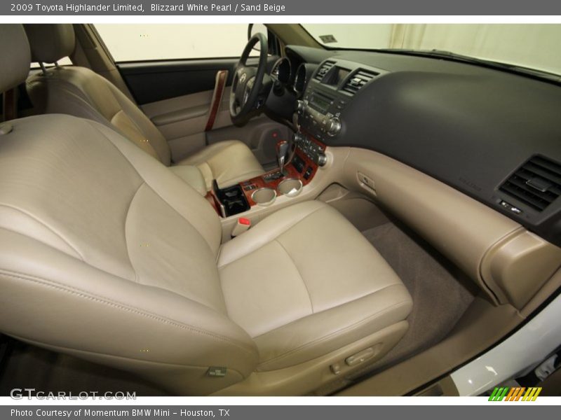 Blizzard White Pearl / Sand Beige 2009 Toyota Highlander Limited