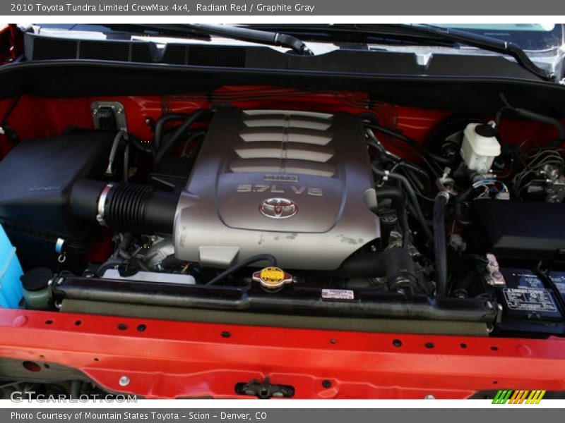 Radiant Red / Graphite Gray 2010 Toyota Tundra Limited CrewMax 4x4