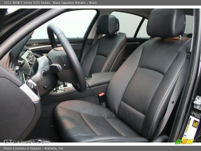 Black Sapphire Metallic / Black 2012 BMW 5 Series 535i Sedan