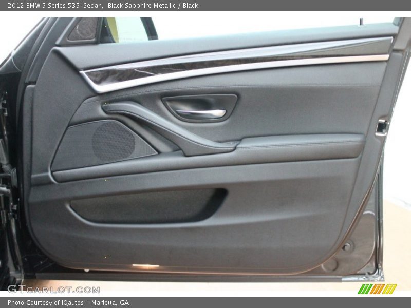 Black Sapphire Metallic / Black 2012 BMW 5 Series 535i Sedan
