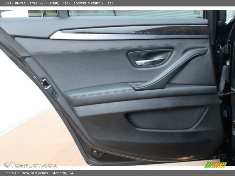 Black Sapphire Metallic / Black 2012 BMW 5 Series 535i Sedan