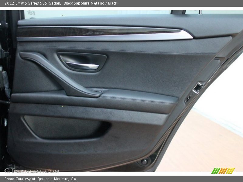Black Sapphire Metallic / Black 2012 BMW 5 Series 535i Sedan
