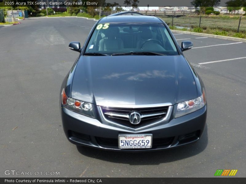 Carbon Gray Pearl / Ebony 2005 Acura TSX Sedan