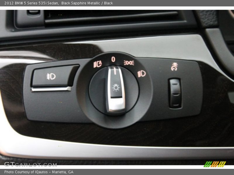 Black Sapphire Metallic / Black 2012 BMW 5 Series 535i Sedan