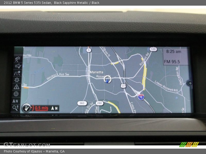 Black Sapphire Metallic / Black 2012 BMW 5 Series 535i Sedan