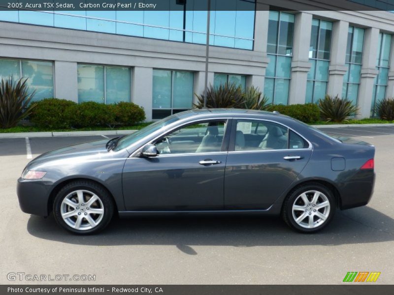 Carbon Gray Pearl / Ebony 2005 Acura TSX Sedan