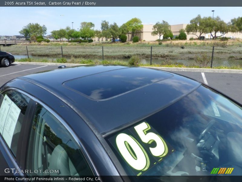 Carbon Gray Pearl / Ebony 2005 Acura TSX Sedan