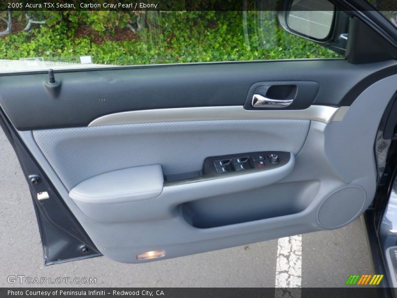 Carbon Gray Pearl / Ebony 2005 Acura TSX Sedan