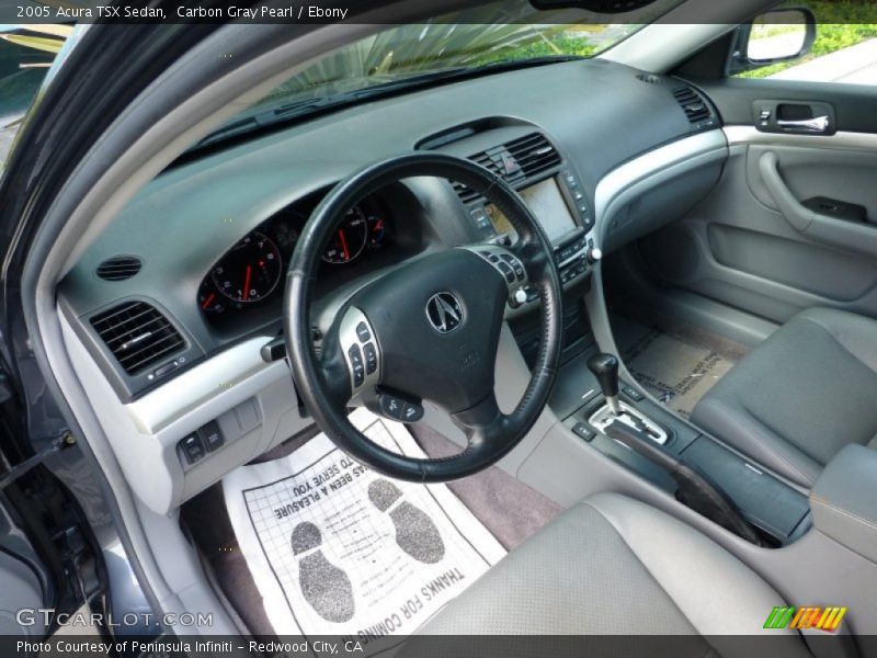 Carbon Gray Pearl / Ebony 2005 Acura TSX Sedan