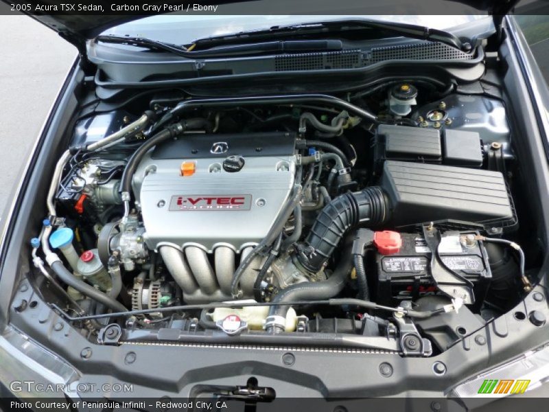Carbon Gray Pearl / Ebony 2005 Acura TSX Sedan