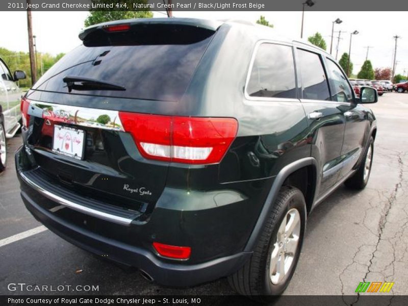 Natural Green Pearl / Black/Light Frost Beige 2011 Jeep Grand Cherokee Limited 4x4