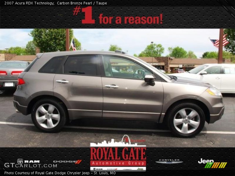 Carbon Bronze Pearl / Taupe 2007 Acura RDX Technology