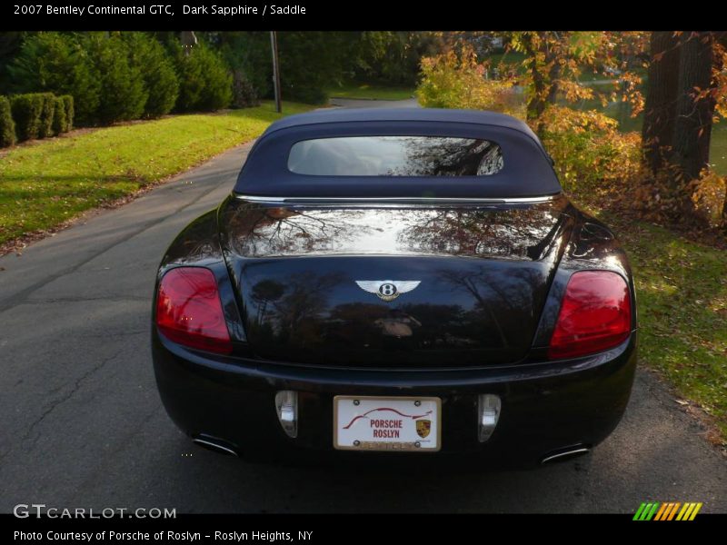 Dark Sapphire / Saddle 2007 Bentley Continental GTC