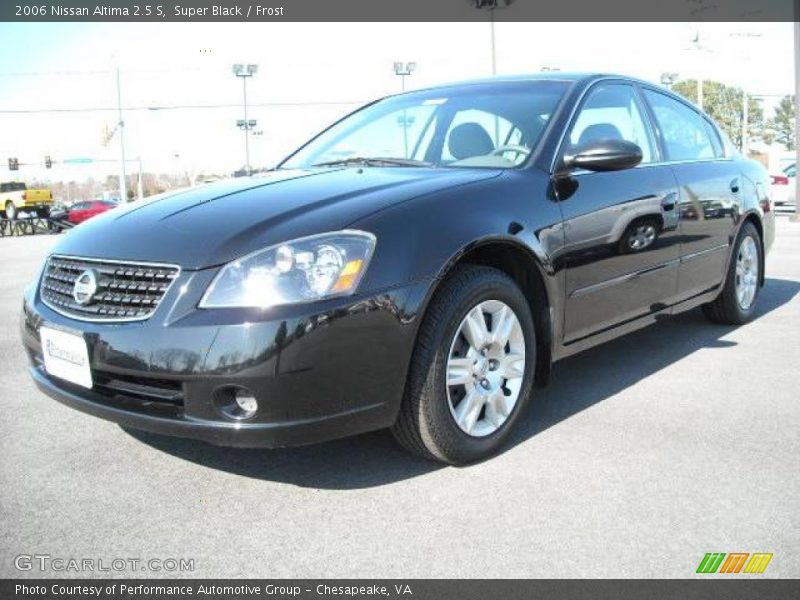 Super Black / Frost 2006 Nissan Altima 2.5 S