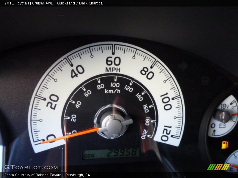 Quicksand / Dark Charcoal 2011 Toyota FJ Cruiser 4WD
