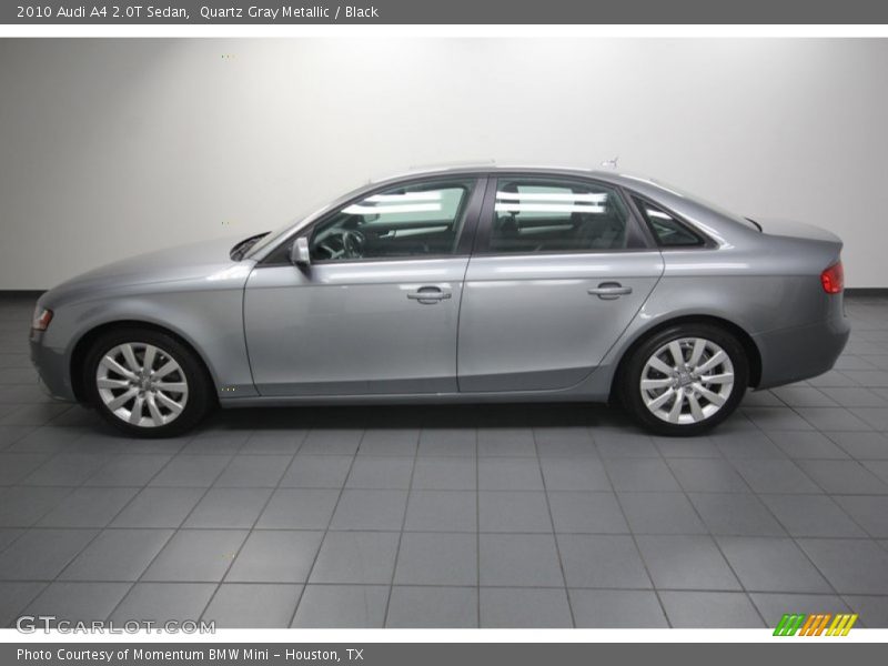Quartz Gray Metallic / Black 2010 Audi A4 2.0T Sedan