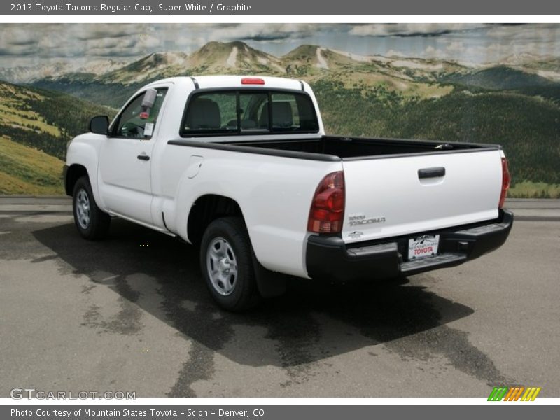 Super White / Graphite 2013 Toyota Tacoma Regular Cab