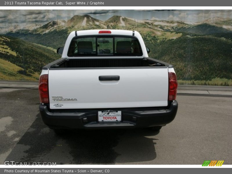 Super White / Graphite 2013 Toyota Tacoma Regular Cab