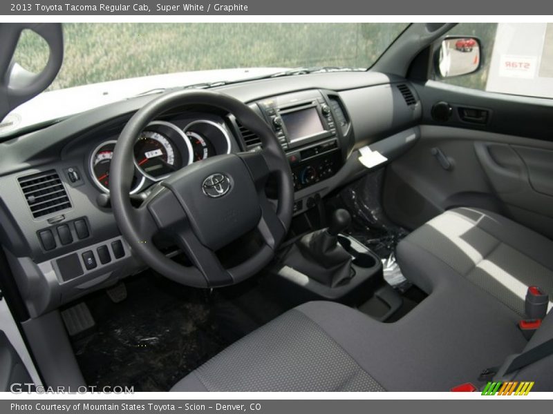 Super White / Graphite 2013 Toyota Tacoma Regular Cab
